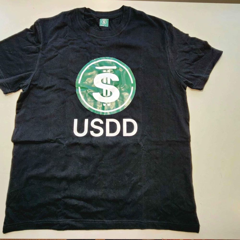Men's XL Black Novelty Graphic Big Money USDD Tee Shirt T-shirt Shirt Top NWOT